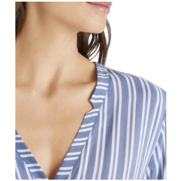 Hanro Sleep & Lounge Woven Viscose Long Sleeve Top - Picture 2 of 3